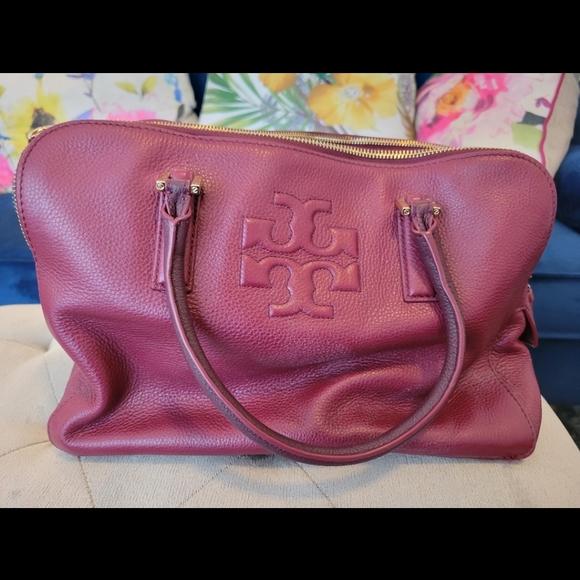 Tory Burch red leather bag - Picture 2 of 4